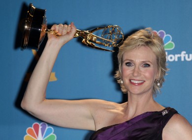 Jane Lynch was best supporting actress in a comedy role as Sue Sylvester in 'Glee'.