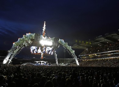 U2's three sold-out concerts in Croke Park saw the band play to 243,198 people over the three nights.