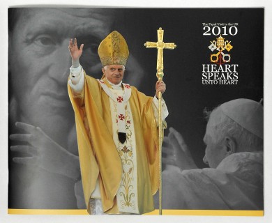 The official programme of the Pope's visit has been released, featuring John Henry Newman's motto 'Cor ad Cor Loquitor' - Heart speaks unto heart.