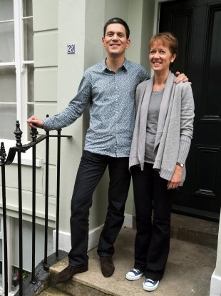 David Miliband, speaking on the steps of his North London home with wife Louise, said he would not be putting his name forward to appear in the shadow cabinet.