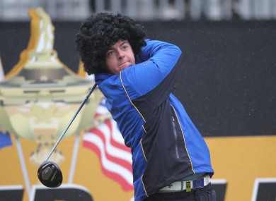 Rory McIlroy will pair up with Graeme McDowell to face Stewart Cink and Matt Kuchar.