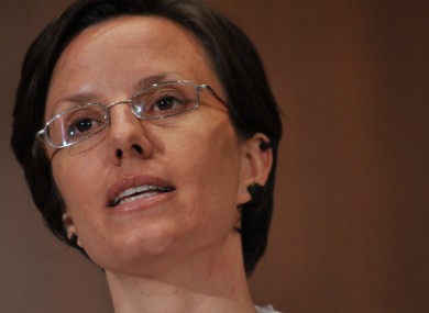 Sarah Shourd speaks during a news conference in New York.