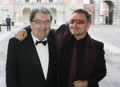 John Hume (left) beat Bono and three others in the final stage of RTÉ's 'Ireland's Greatest' poll.