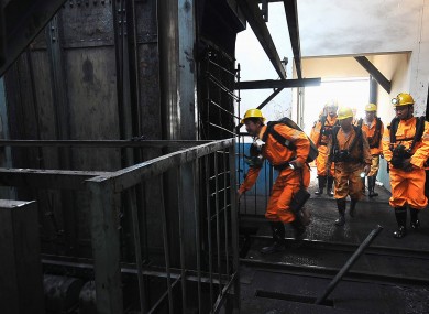 Rescue workers at another mine in Henan province in June after a blast killed 46 people.