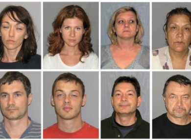 A combination image of some of the 10 people expelled from the US as Russian agents.
