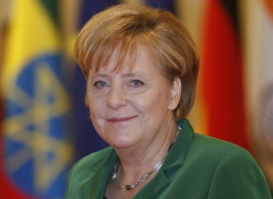 Germany's Chancellor Angela Merkel arrives for the opening plenary session of the G20 Summit this morning.