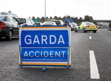 File photo of garda traffic sign.