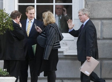 Enda Kenny (left) and Eamon Gilmore will have some work to do reconciling their economic policies if they are to form a coalition.