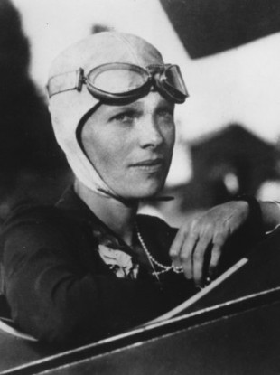 Undated photo of pilot Amelia Earhart, who disappeared in 1937.