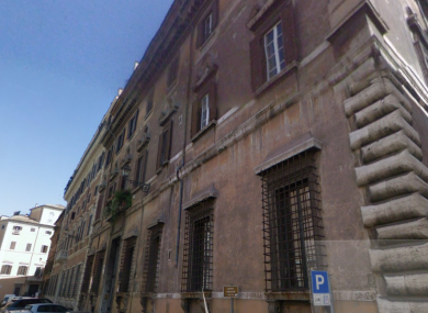 The Irish Embassy in Rome: Police were called after a suspicious package was received.