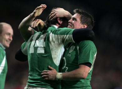 Shane Horgan: putting his past as a Meath minor footballer to good use in February 2007.