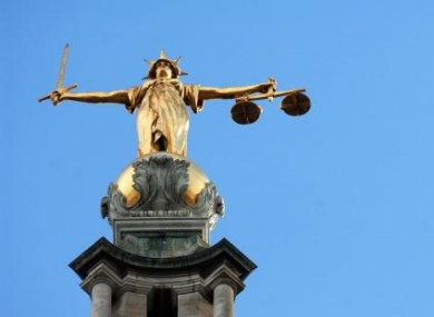 File photo of the figure of justice.