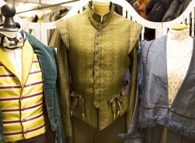 Costumes worn by David Tennant Penelope Wilton and James Fleet.
