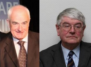Ned O'Keeffe, left, and Martin Mansergh