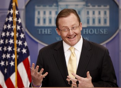 Gibbs served as White House press secretary under President Barack Obama for just over two years.