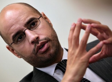 The envoy is reported to have been an aide to Saif al-Islam Gaddafi, (pictured) son of Muammar Gaddafi.