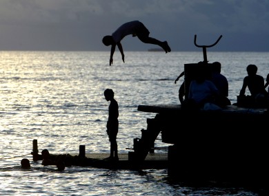 The Pacific island of Tuvalu has already seen some inhabitants leave over the rising sea levels caused by climate change.