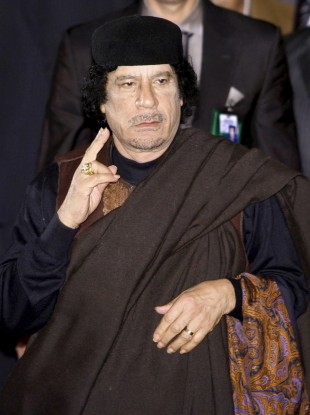 Gaddafi in Russia in 2008