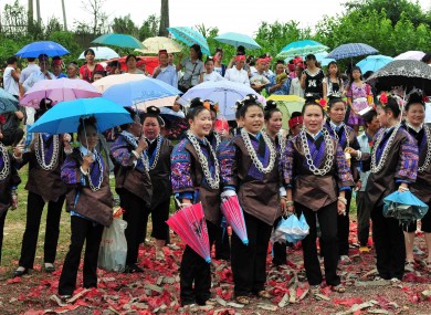 The Chinese population is the happiest on Earth, according to North Korean surveys, with a 100 per cent happiness rating.