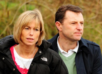 Kate and Gerry McCann photographed in November 2010.