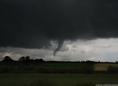 An image of the funnel in Derry on Tuesday