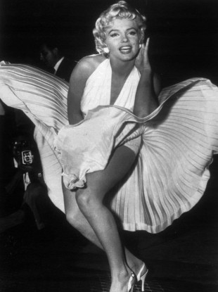 Marilyn Monroe's dress from The Seven Year Itch showed a remarkable amount of female flesh for a film made in 1955.