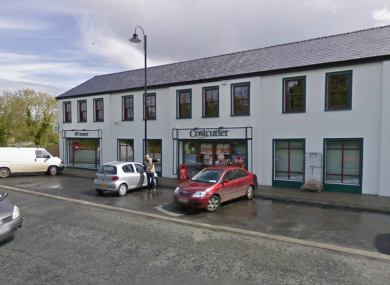 File photo of the Costcutter shop in Balla, the scene of yesterday's shooting.