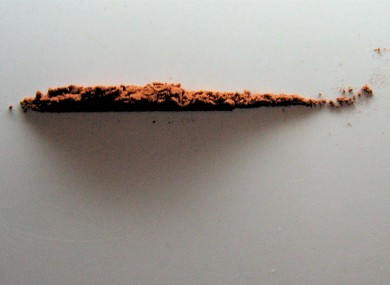 File photo of a line of powder