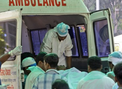 Medics assist the victims of a siege in Mumbai in 2008. The city has been hit by bomb blasts this evening, in what is thought to be a terrorist attack.