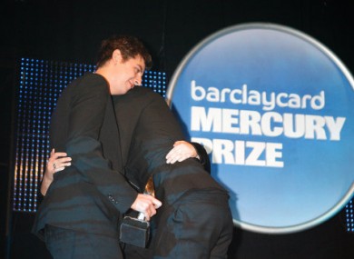 The XX celebrate their win at the 2010 Mercury Prize awards ceremony.