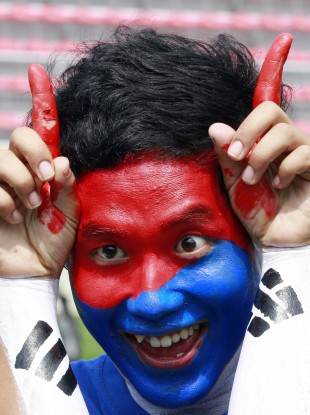 A South Korean supporter.