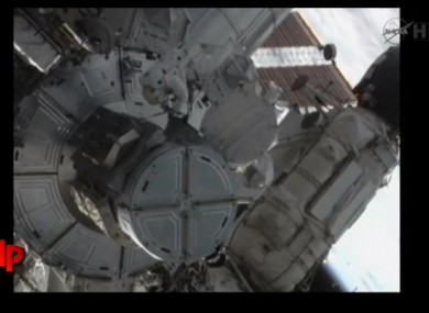 The final space walk of the NASA space shuttle era.