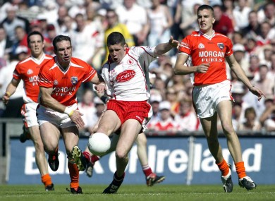 Tyrone's Sean Cavanagh against Armagh in 2005 at Croker.