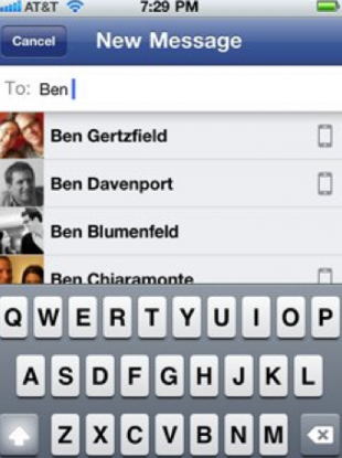 The new 'Facebook Messenger' will essentially merge your phonebook and your Facebook Friends list.