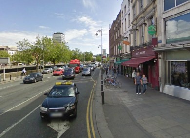 The Burgh Quay area of the Liffey Quays, where the incident took place