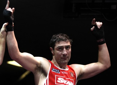 Egan is moving from light heavyweight to heavyweight.