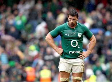 Denis Leamy dejected at the end of Saturday's defeat.