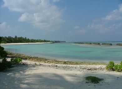 Kuredu island, where the accident happened