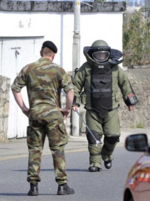 File photo of the Army Bomb Disposal Team in action.