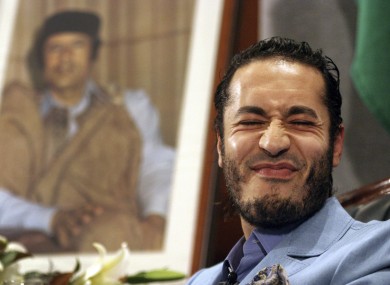 Al-Saadi Gaddafi in happier times in 2005