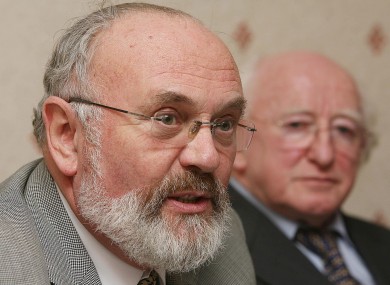 David Norris and Michael D Higgins in 2006.