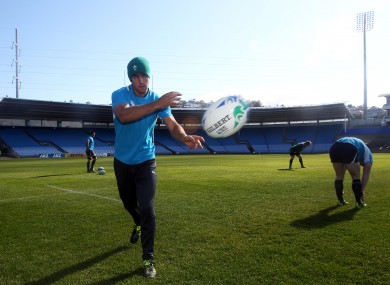 Conor Murray is put through his paces in Dunedin earlier today.