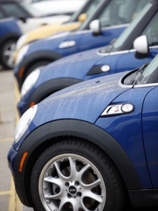 File photo from 2008 of Mini Cooper S models at a dealership in Denver, Colorado.