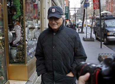 File photo from December 2008 of Bernie Madoff in New York.