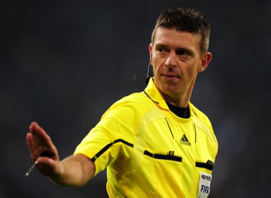 The referee was criticised for his performance on Saturday.