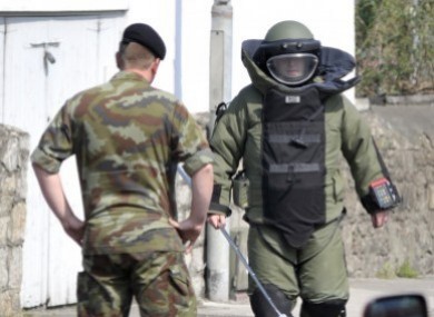 File photo of members of an Army Bomb Disposal Team