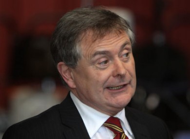 Brendan Howlin speaking at Dublin Castle today