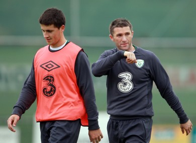 Shane Long and Robbie Keane - will they be fit to face Estonia?