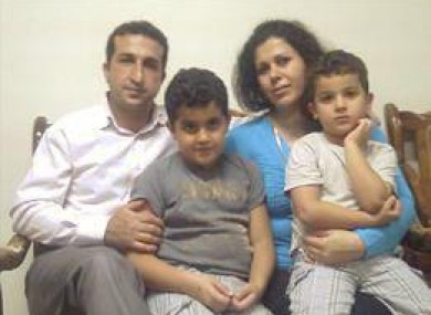 Youcef Nadarkhani and family, as pictured on a Facebook site in support of the Iranian pastor.