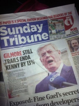 The wraparound used on the front of the Irish Mail on Sunday on 6 February last
